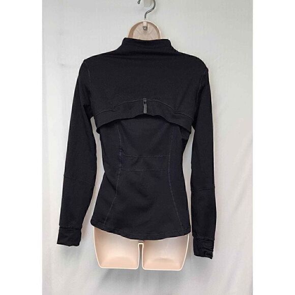 Studio Lite Ribbed Detail Long Sleeve Black Jacket Size XS - Picture 8 of 8